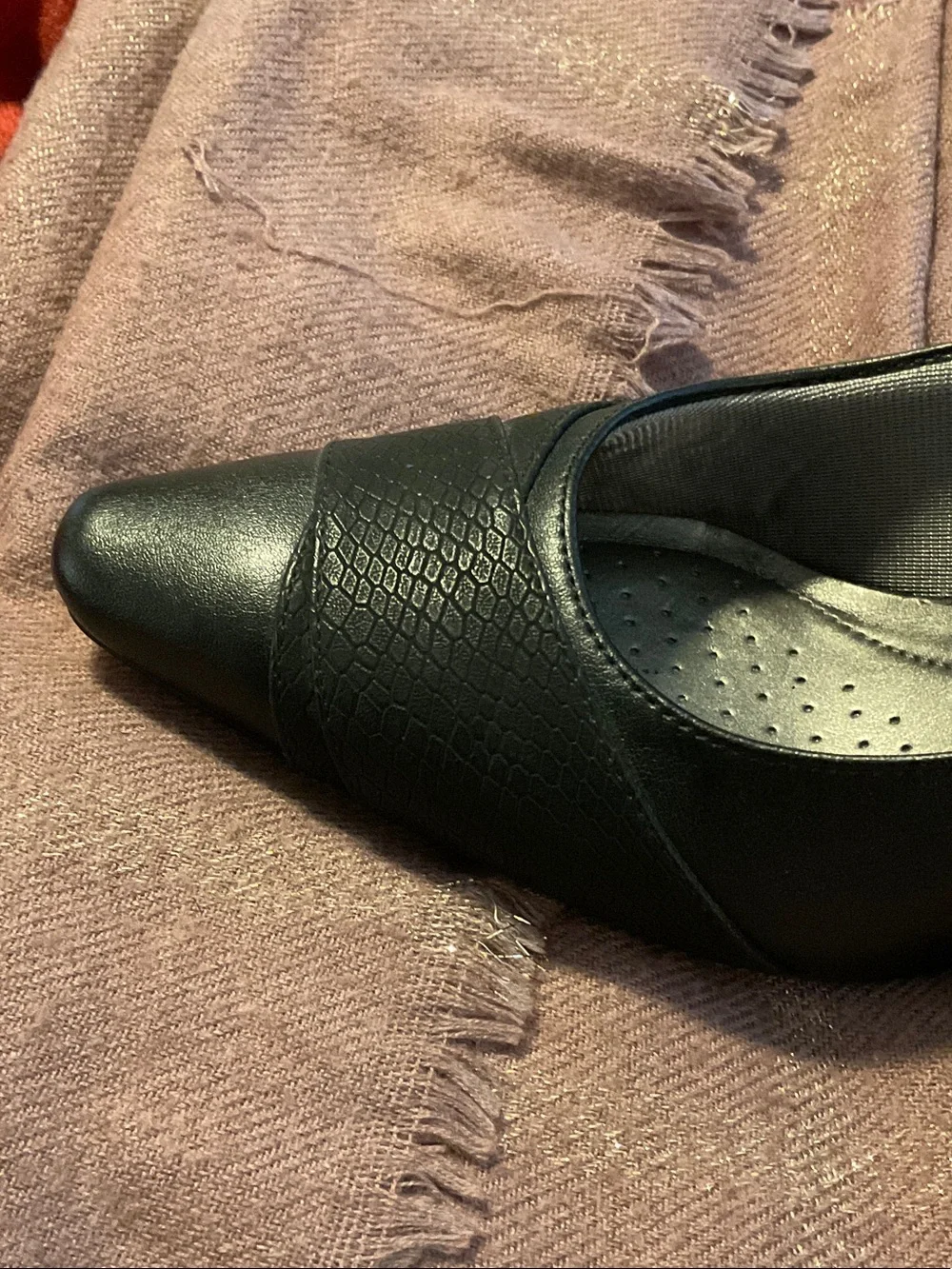 LifeStride Black Slingback Heels Comfort Soft System Pumps 3” Heel, Size 7M NWOT - Picture 8 of 8